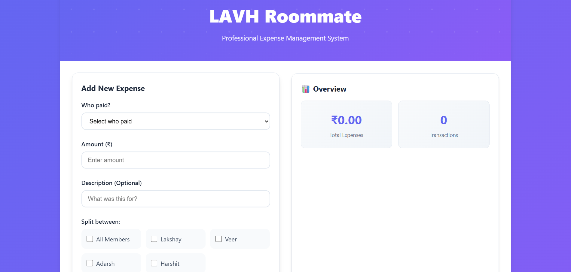 AI Resume Optimizer — dashboard view